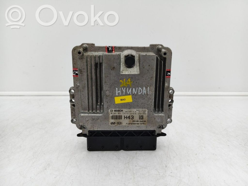 Engine control unit/module ECU   391402A530,0281031716,1039T17030,104KW,141CV,391402A530,391452A530