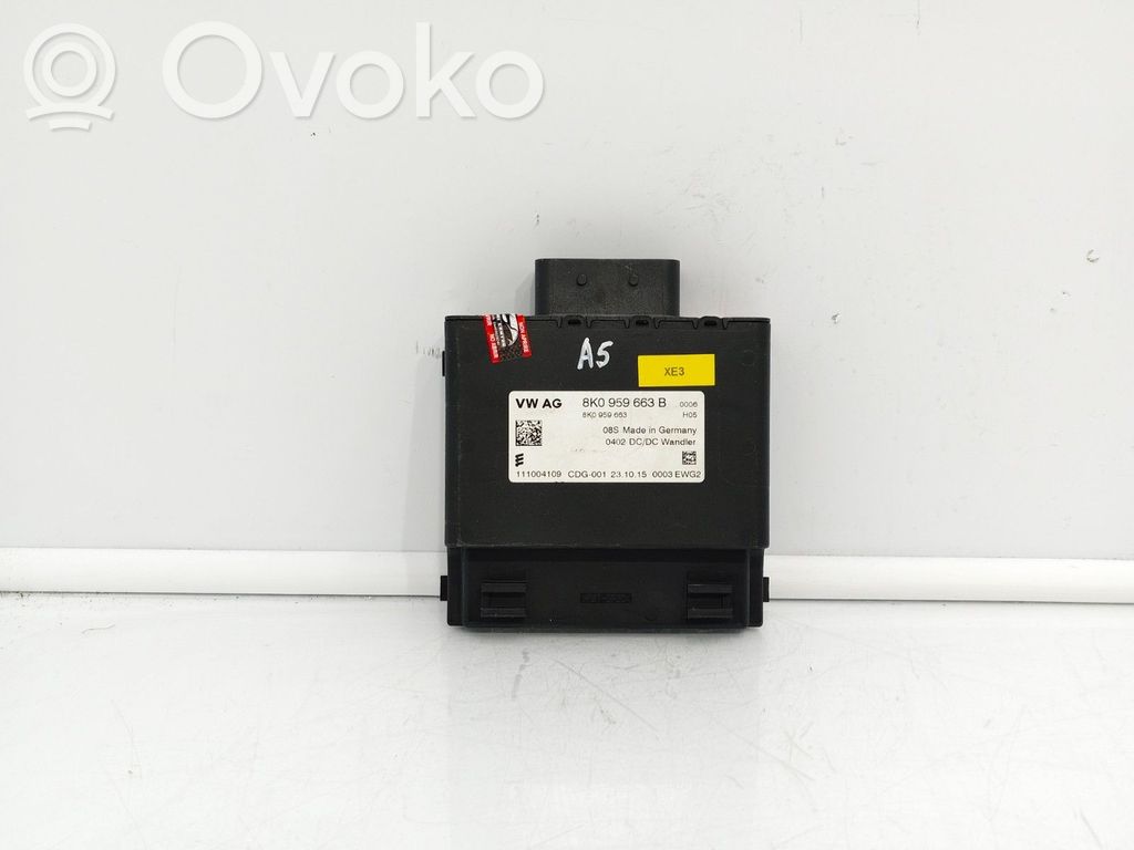 Start/Stop valdymo modulis   8K0959663B,111004109,8K0959663,8K0959663F