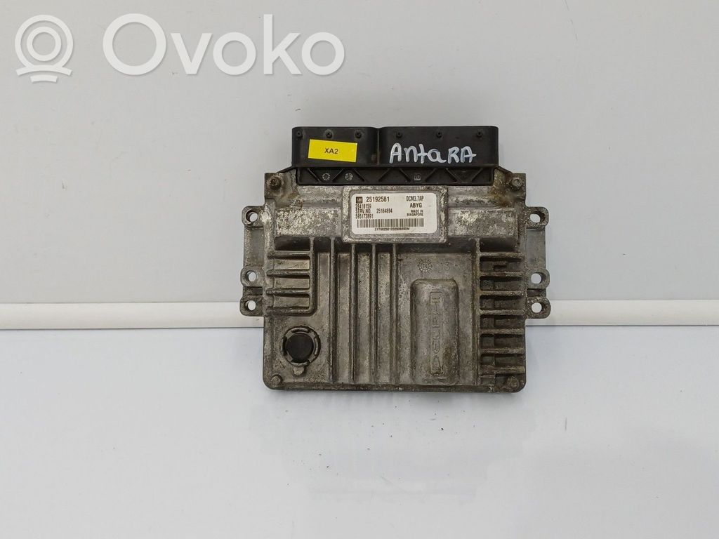 Engine control unit/module ECU   2D120KW163CV,25184894,25192581,28418159,55582858,595172891