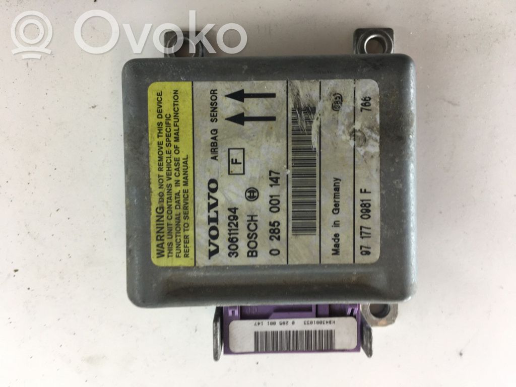 Volvo S70  V70  V70 XC Airbag control unit/module 