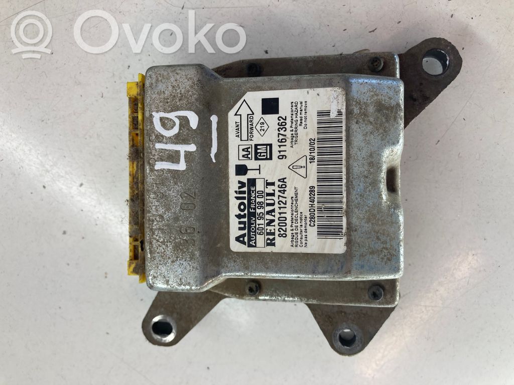 Renault Trafic II (X83) Airbag control unit/module 