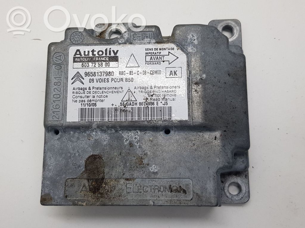 Citroen C4 I Airbag control unit/module 