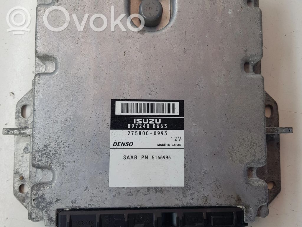 Engine control unit/module   8972408663,2758000993