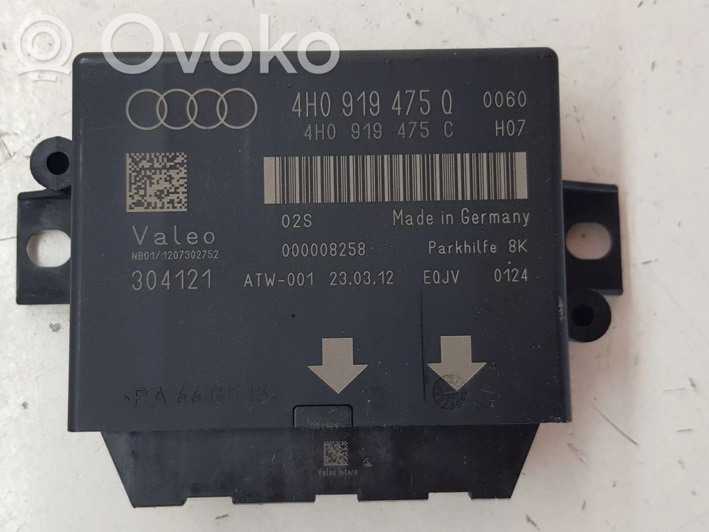 Audi A6 S6 C7 4G Parkavimo (PDC) daviklių valdymo blokas 