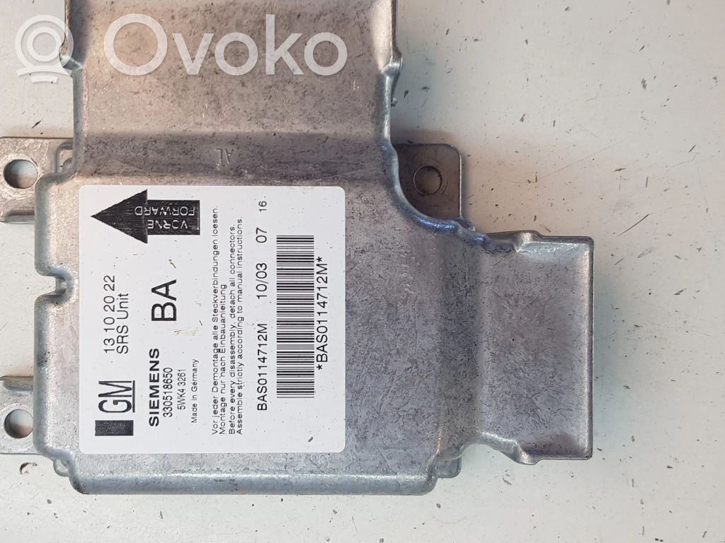 Opel Vectra C Airbag control unit/module 