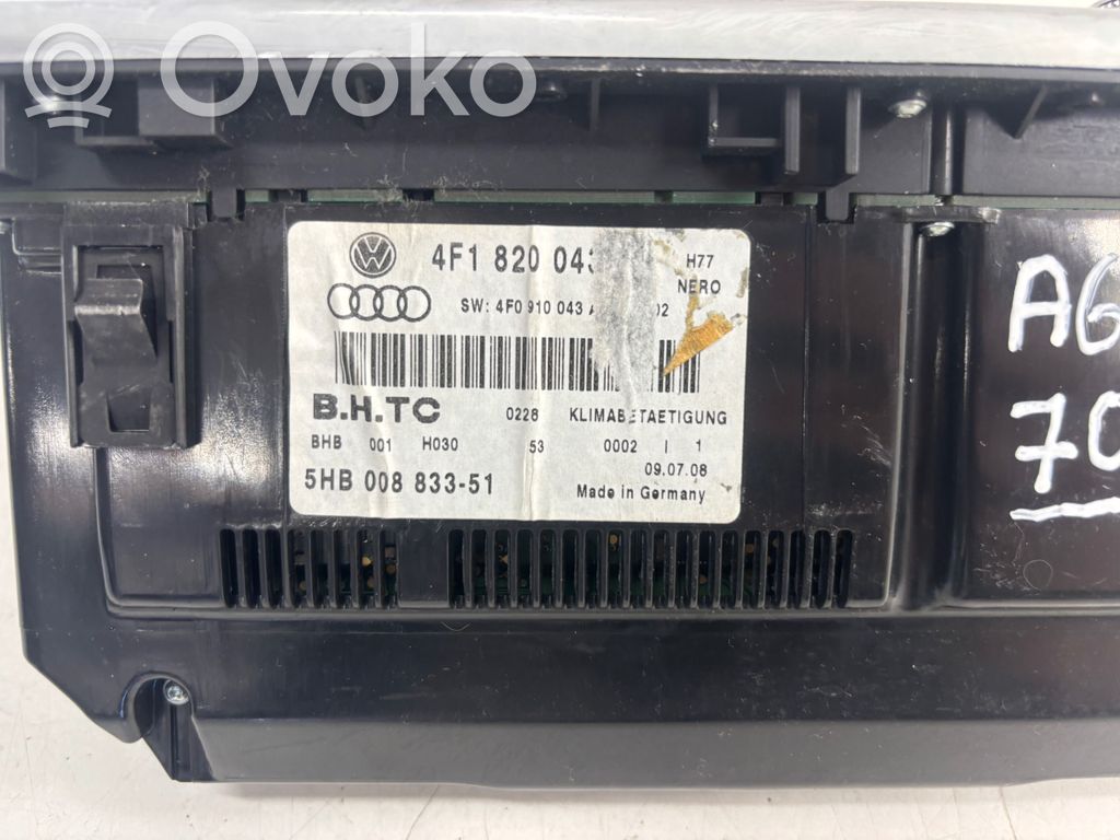 Audi A6 S6 C6 4F Panel klimatyzacji 
