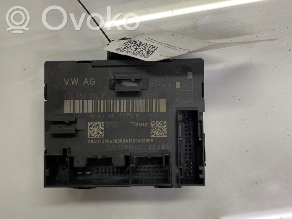Audi A8 S8 D4 4H Door control unit/module 