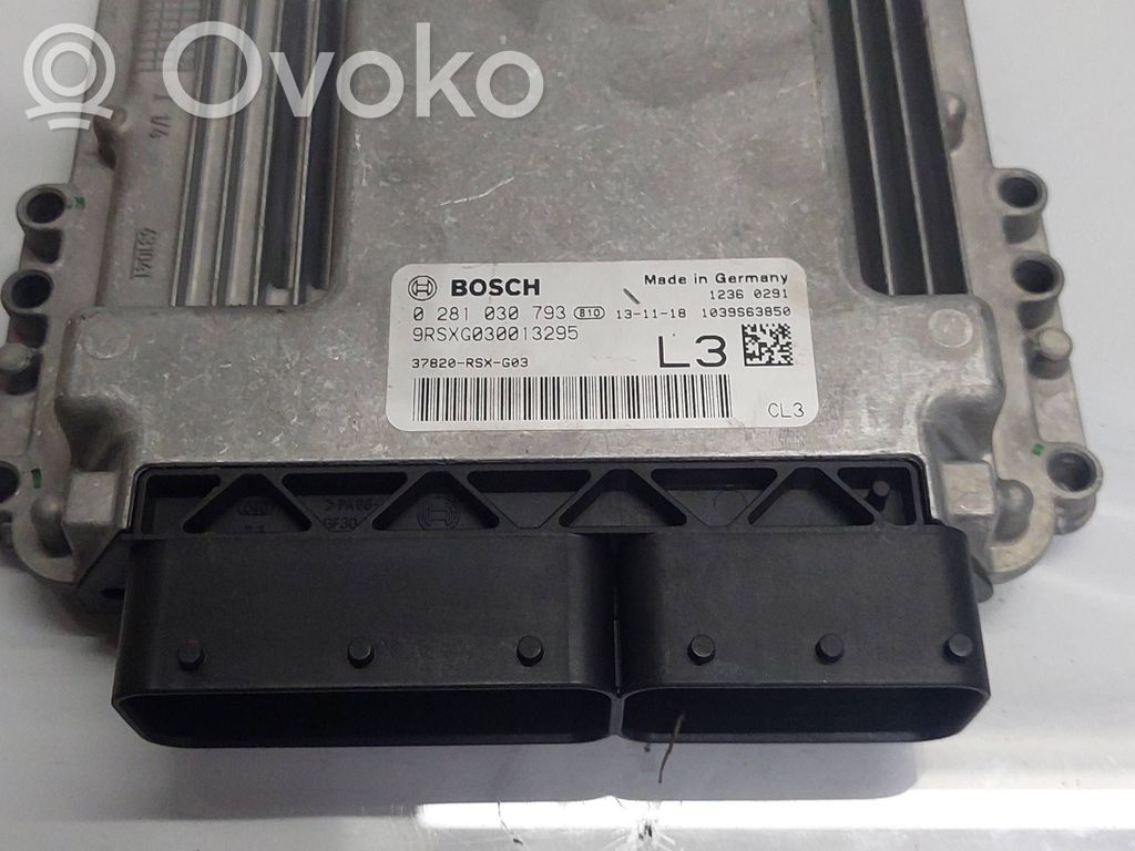 Engine control unit/module   0281030793,37820RSXG03,9SXG030013295
