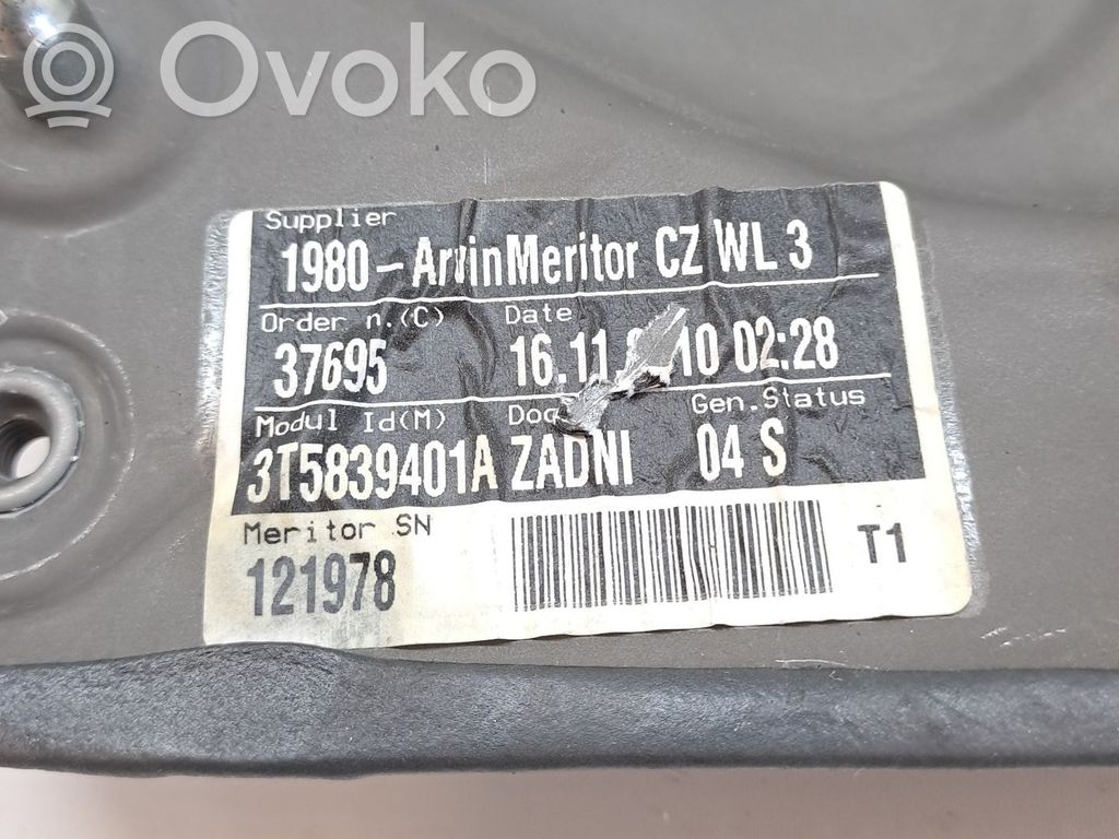 Regulador de ventanilla eléctrico de puerta delantera   3T5839401A
