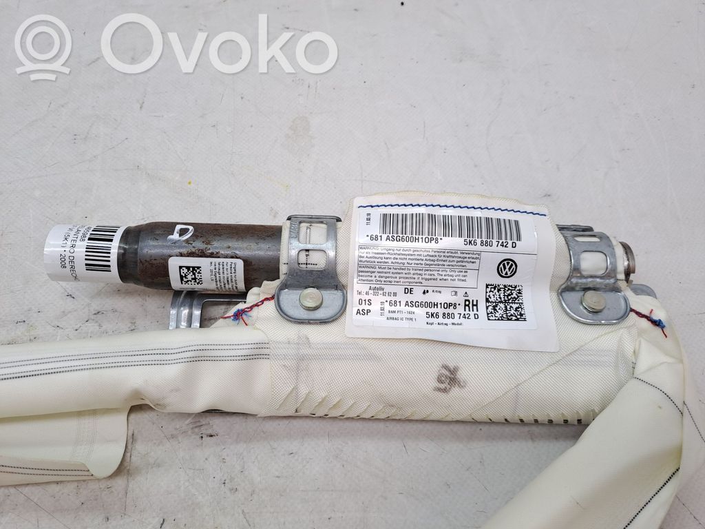 Volkswagen Golf VI Airbag de toit
