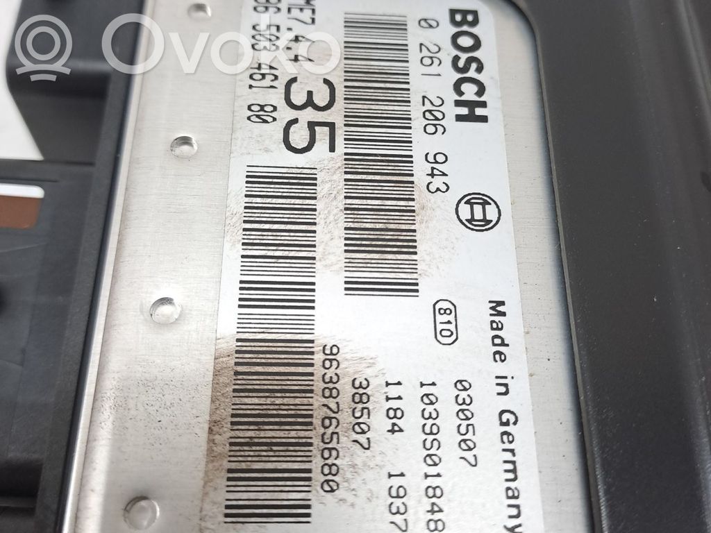 Peugeot 307 Unité de commande, module ECU de moteur 