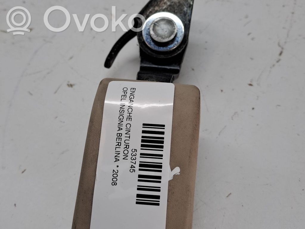 Opel Insignia A Hebilla del cinturón de seguridad trasero