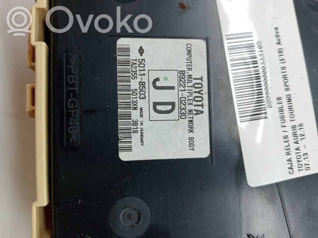 Toyota Auris E180 Modul siguranțe 