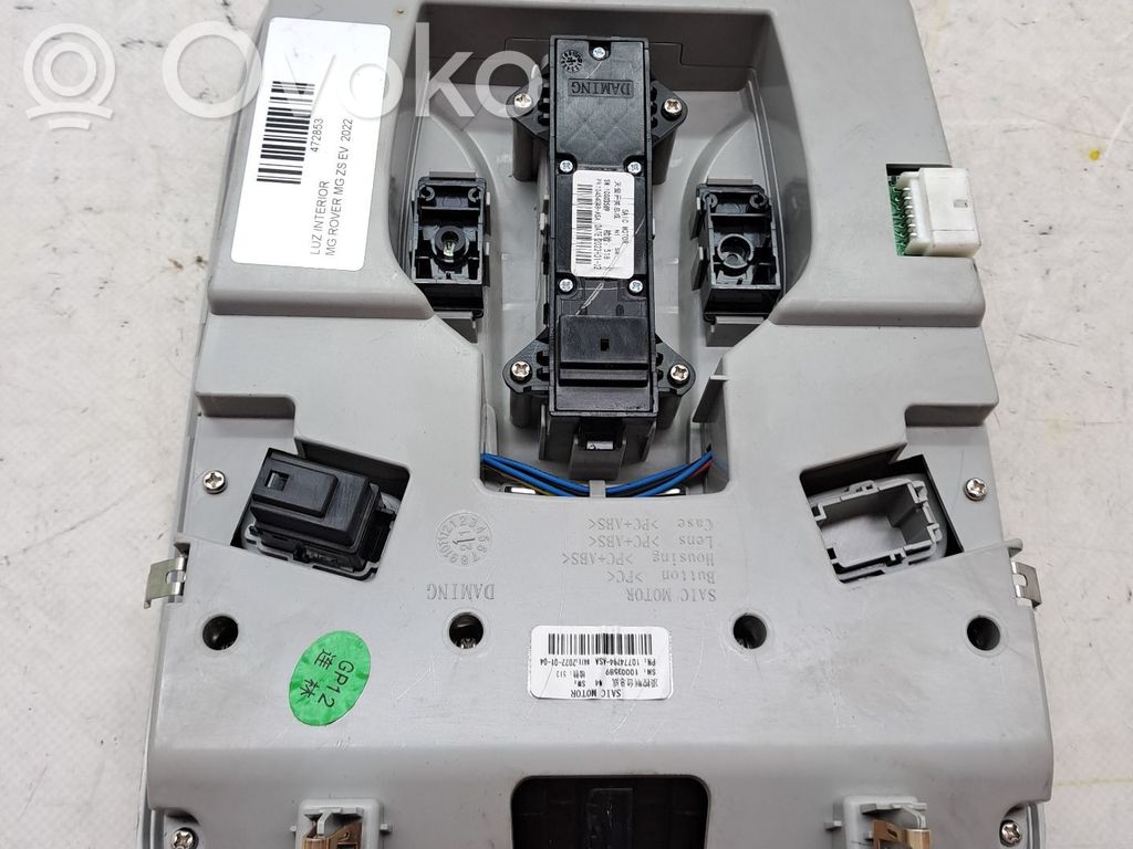 MG ZS Consola de luz del techo 