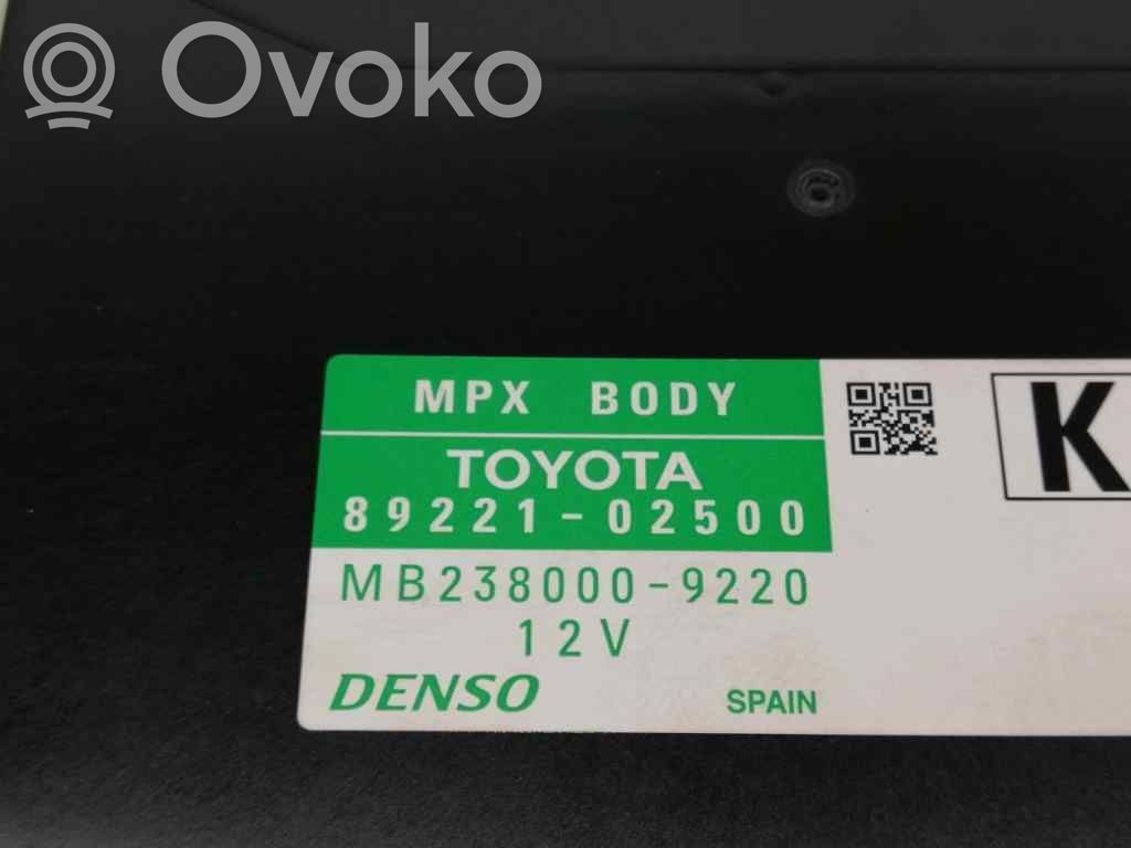 Toyota Auris 150 Modulo di controllo del corpo centrale 