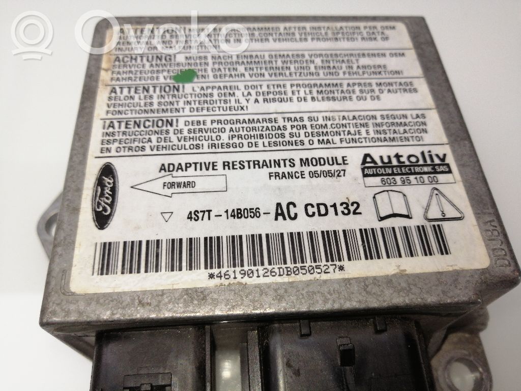 Centralina/modulo airbag   4S7T14B056AC,603951000