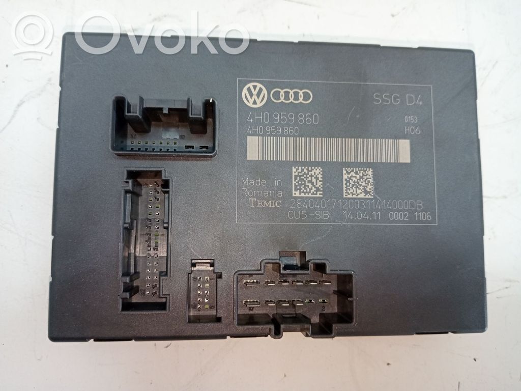 Central body control module   4H0959860
