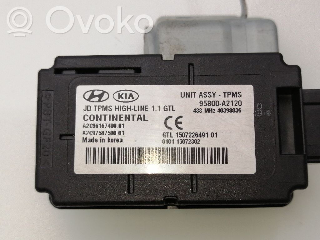 Unidad de control/módulo de carrocería central   95800A2120