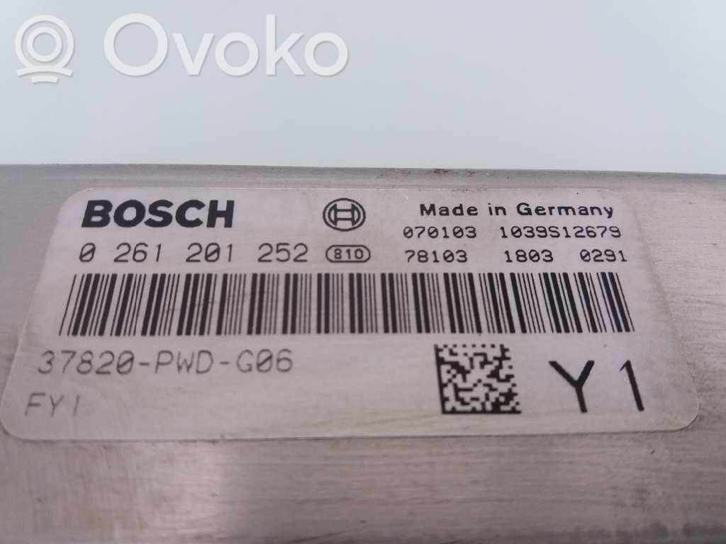 Engine control unit/module ECU   37820PWDG06,0261201252
