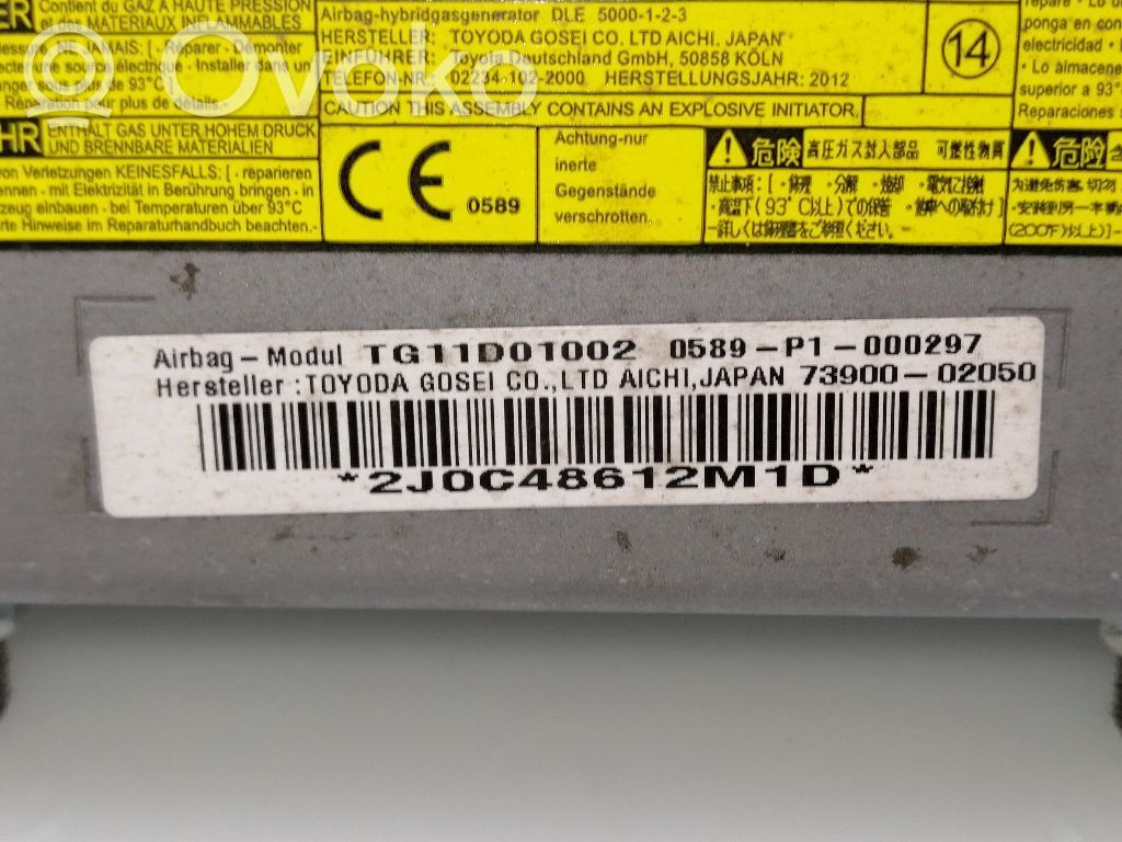 Toyota Auris 150 Airbag dello sterzo 