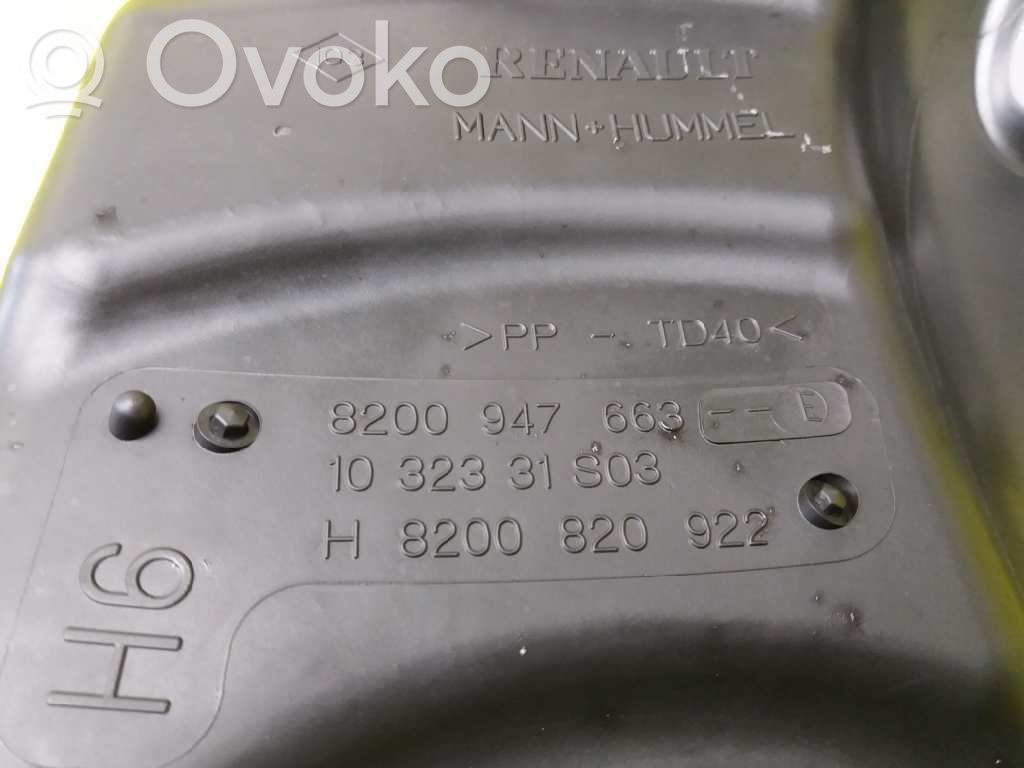 Ilmansuodattimen kotelo   8200947663,1032331S03,H8200820922