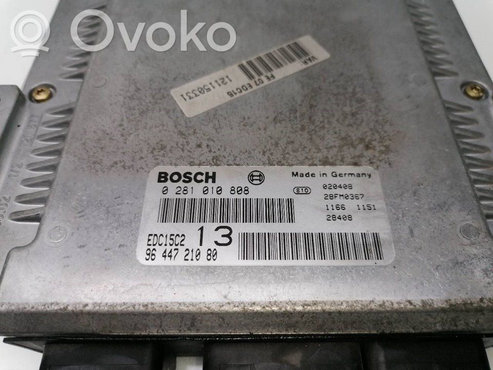 Unité de commande, module ECU de moteur   9644721080,0281010808