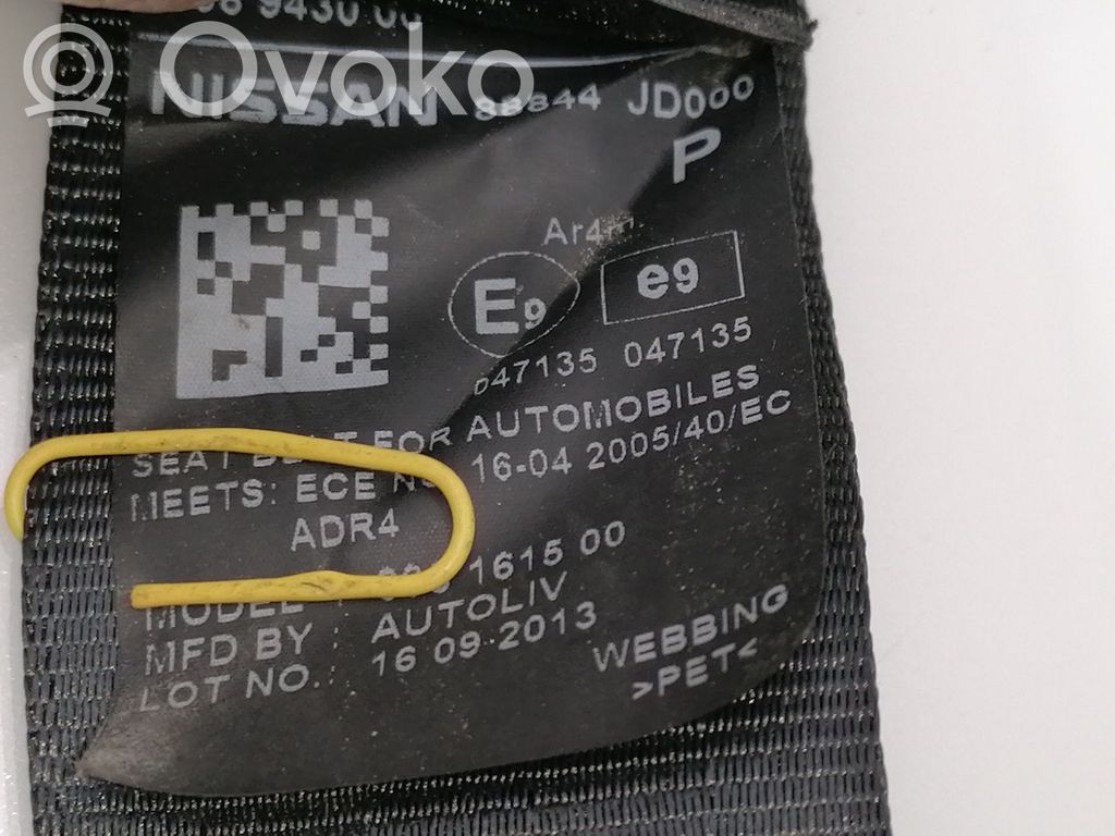 Cinturón trasero   88844JD000,606161500