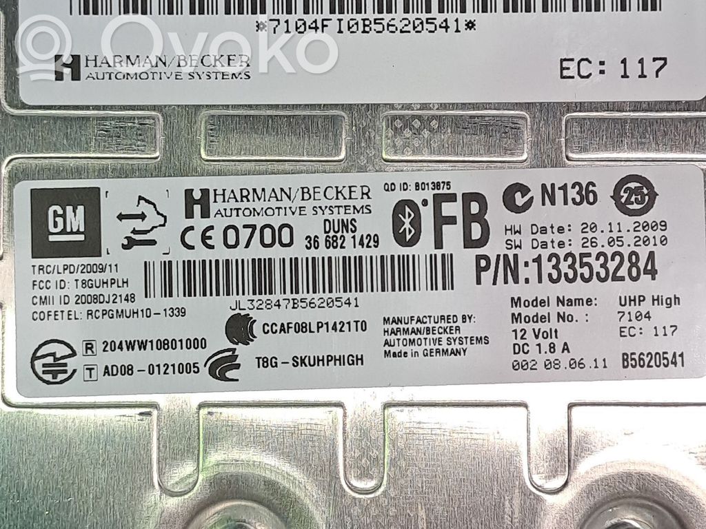 Opel Astra J Unidad de control/módulo de carrocería central 