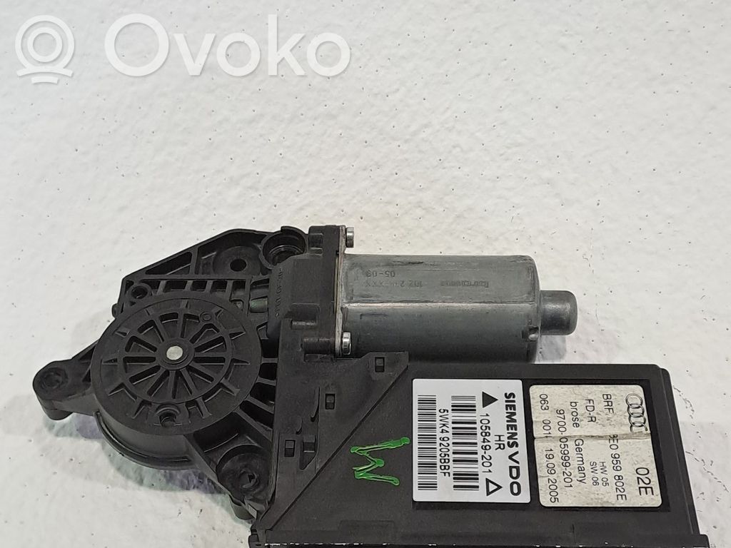 Audi A4 S4 B6 8E 8H Motor macara geam ușă spate 