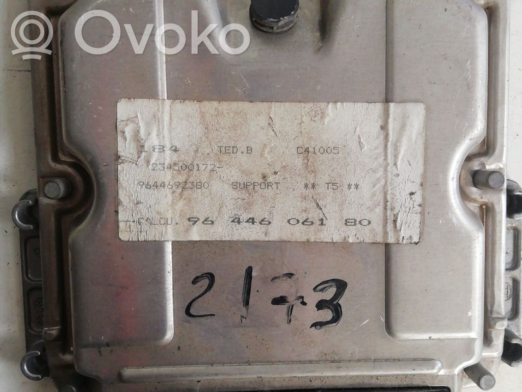 Unité de commande, module ECU de moteur   9644606180,0281010779