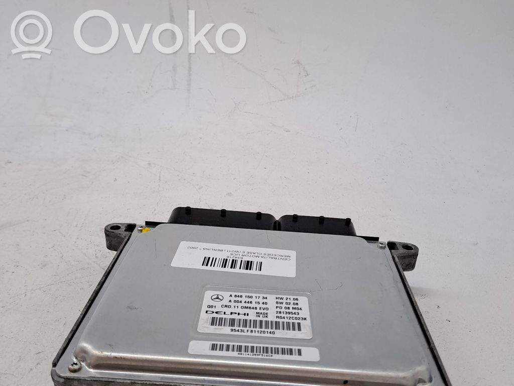 Unité de commande, module ECU de moteur   A6461501734,A0044461540
