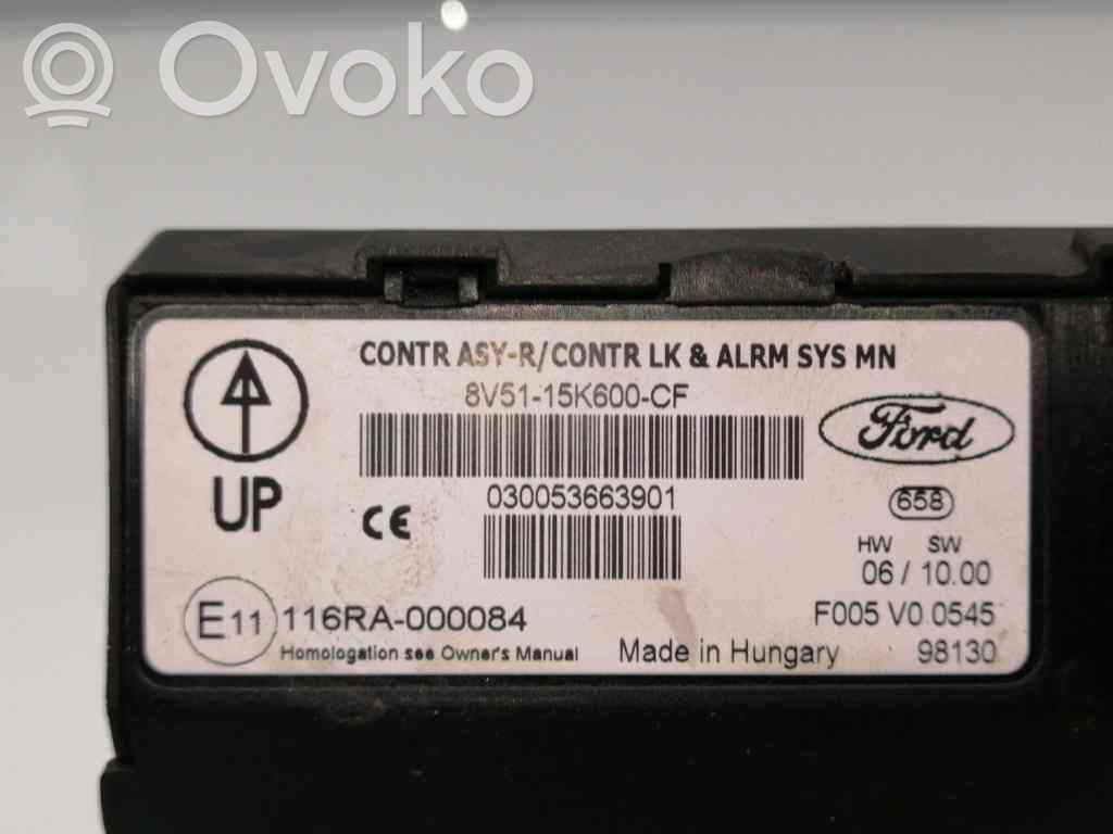 Ford Fiesta Modulo di controllo del corpo centrale