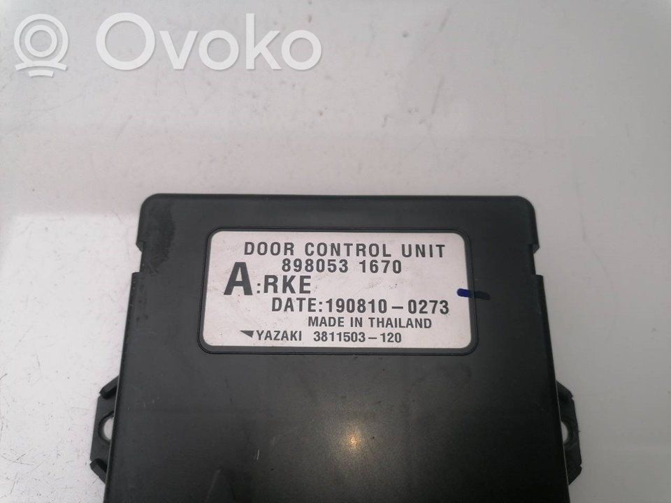 Isuzu D-Max Central body control module 
