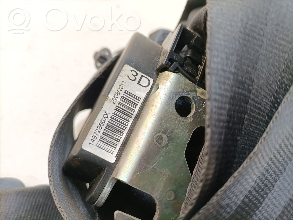 Cinturón trasero   14972660XX