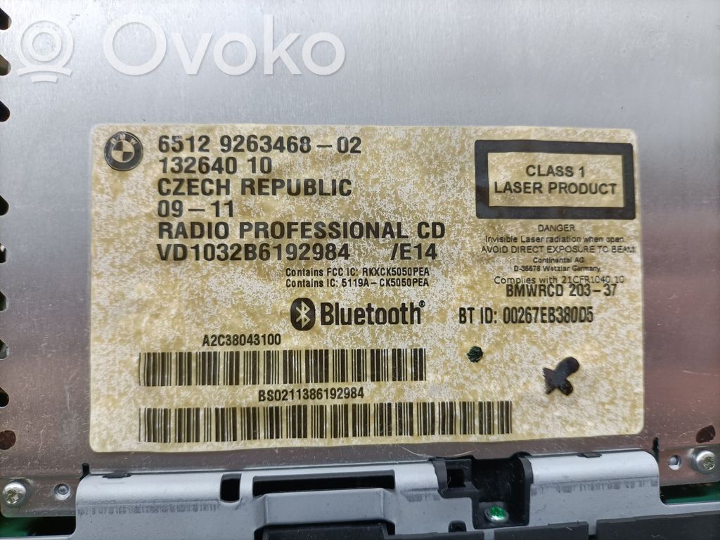 BMW X1 E84 Unità principale autoradio/CD/DVD/GPS 