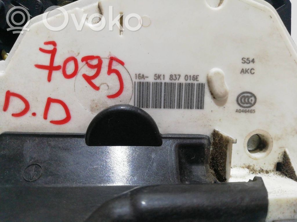 Serrure de porte avant   5K1837016E,5K1837016E