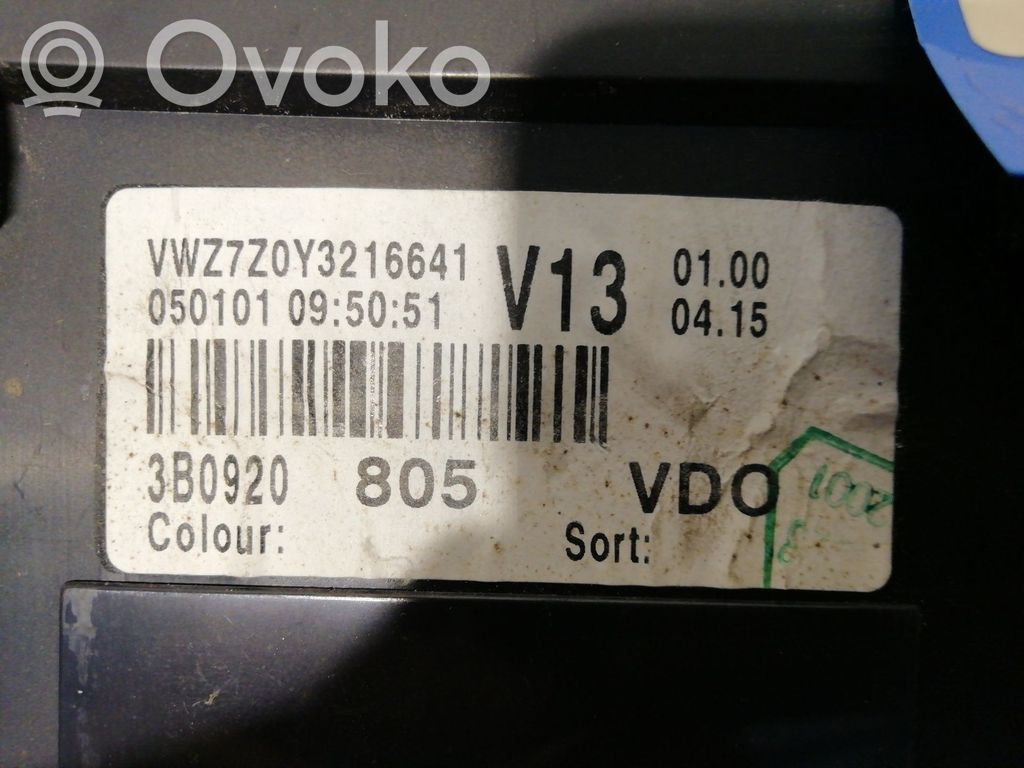 Volkswagen PASSAT B3 Tachimetro (quadro strumenti)