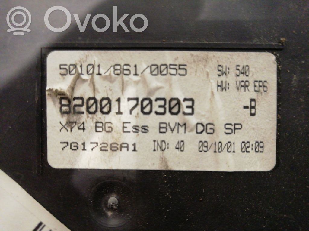 Nopeusmittari (mittaristo)   8200170303,8200170303