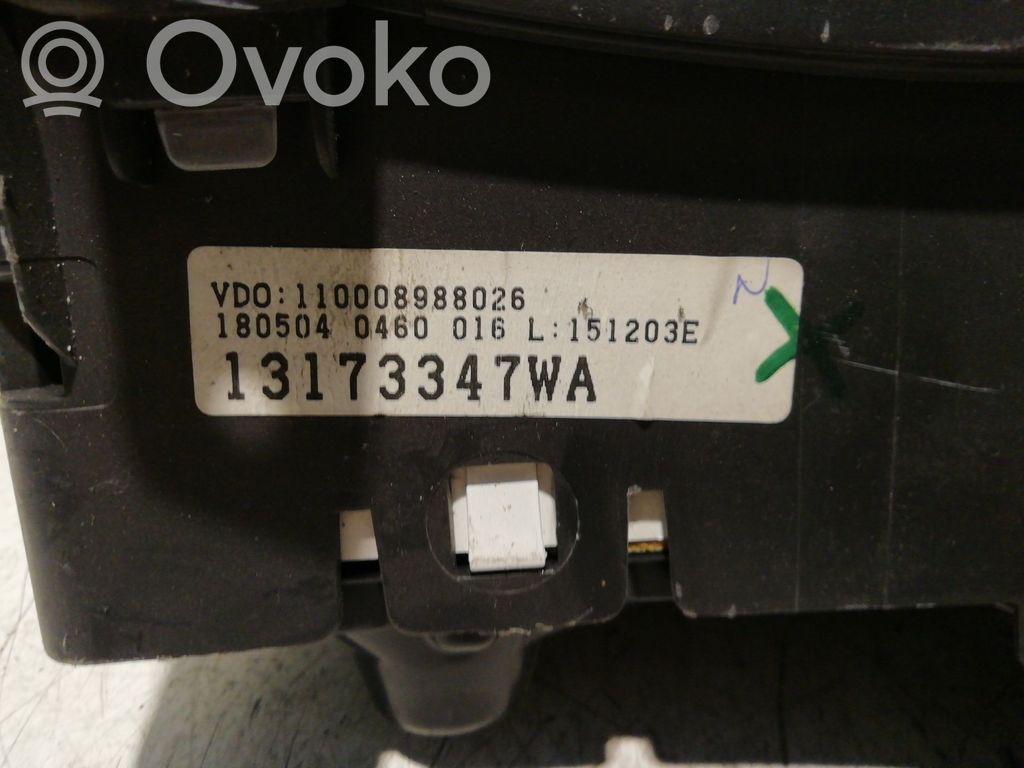 Opel Corsa C Vitezometru (grup de instrumente) 
