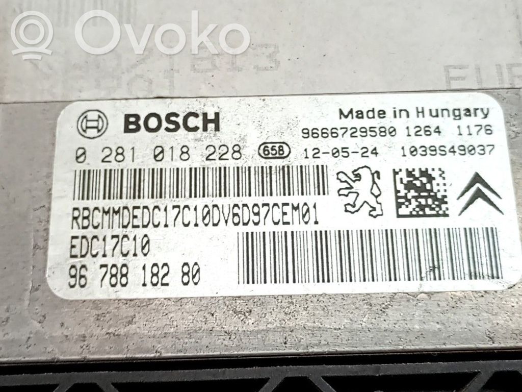 Peugeot 208 II Komputer / Sterownik ECU silnika 