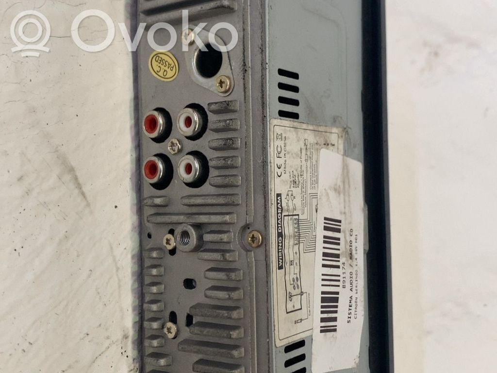 Citroen Berlingo Panel / Radioodtwarzacz CD/DVD/GPS 