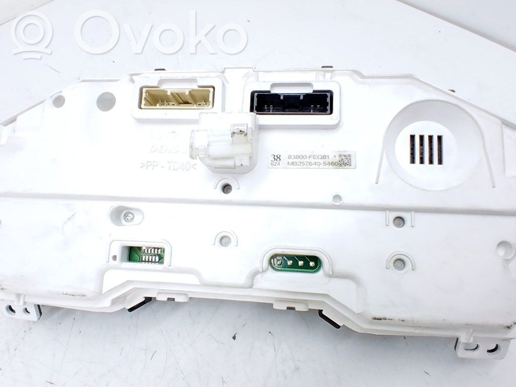 Speedometer (instrument cluster)   83800FEQ81