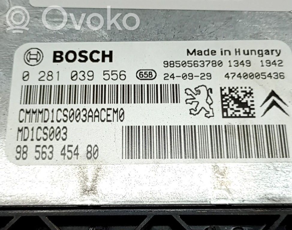 Unidad de control/módulo ECU del motor   9856345480