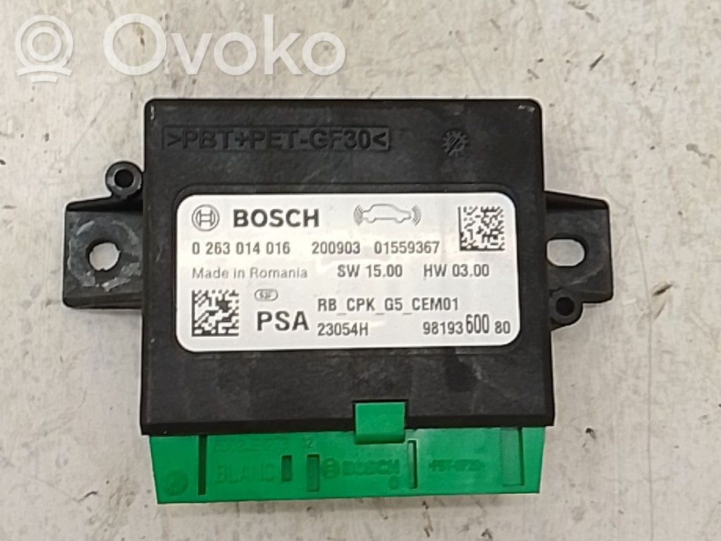 Central body control module   9819360080