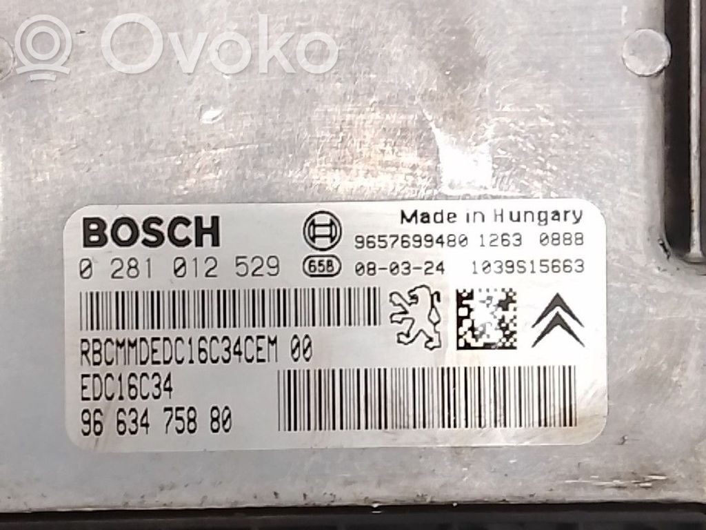 Engine control unit/module ECU   9663475880