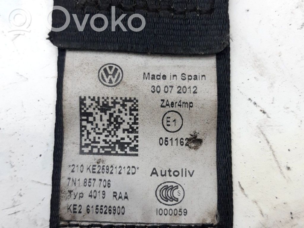 Seat Alhambra (Mk2) Cintura di sicurezza anteriore 