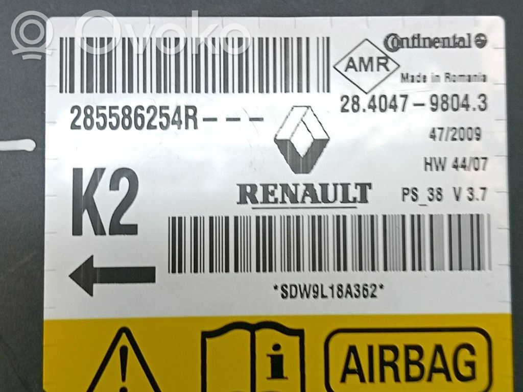 Renault Megane III Centralina/modulo airbag 