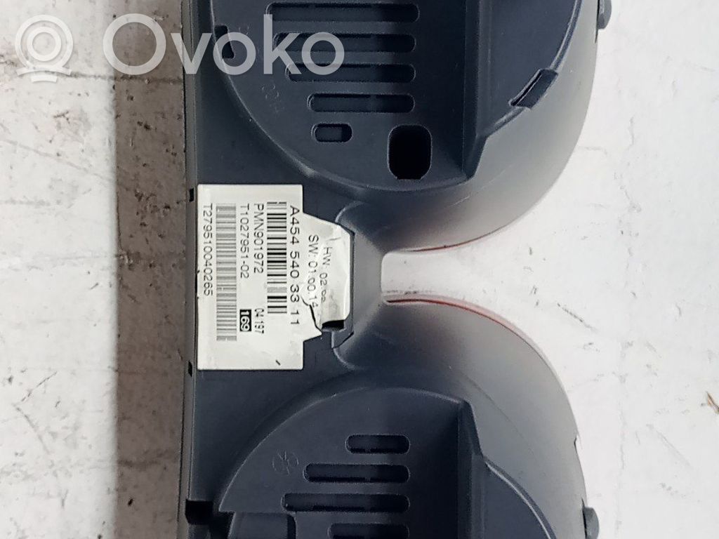 Smart ForFour II W453 Vitezometru (grup de instrumente) 