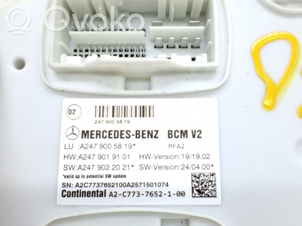 Mercedes-Benz A W177 Modulo di controllo del corpo centrale