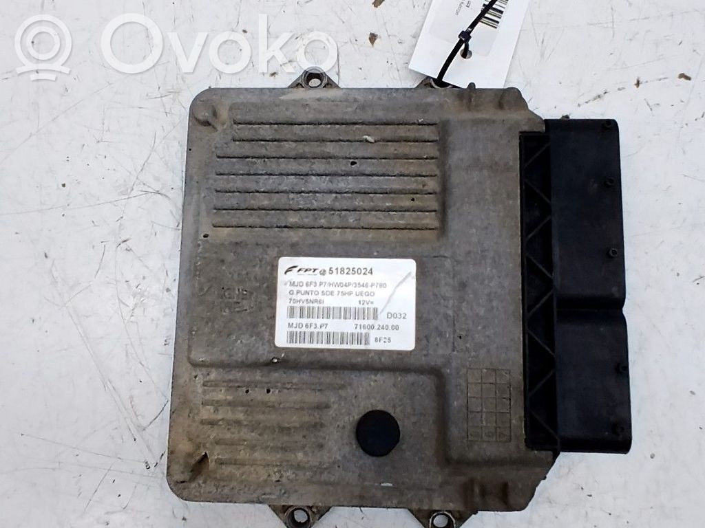 Fiat Grande Punto Komputer / Sterownik ECU silnika 